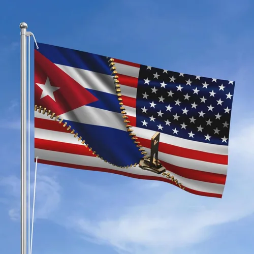 Vista 16 de Bandera de Estados Unidos y Colombia Colombiana Banderas para exteriores de 3 x 5 pies, tres capas de tela de costura de doble cara, impresión de 3