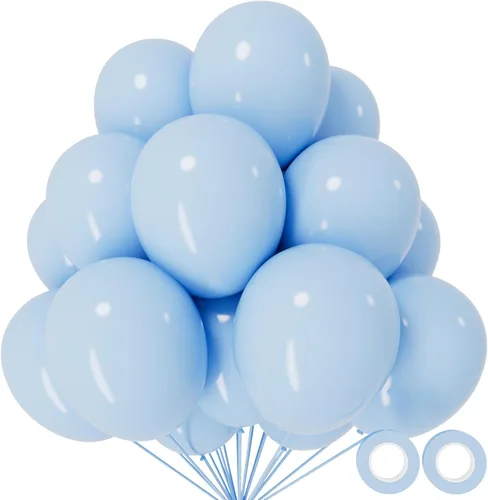 Vista 48 de 110 globos negros pequeños de látex negro de 5 pulgadas, mini globos negros gruesos de cumpleaños para decoración de bodas, baby shower. B01-negro