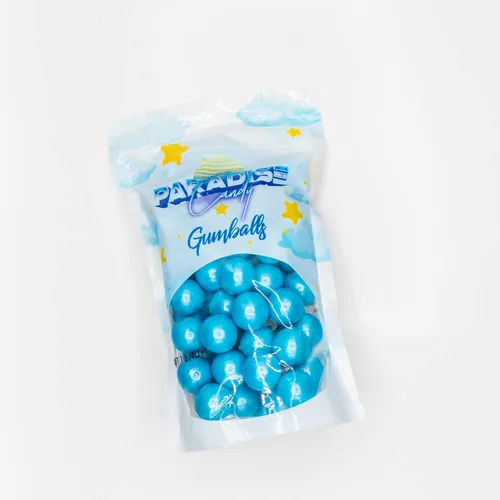 Vista 4 de Gumballs azules – caramelo azul para baby shower – caramelo azul para revelación de género – caramelo azul para fiesta de cumpleaños – caramelo azul