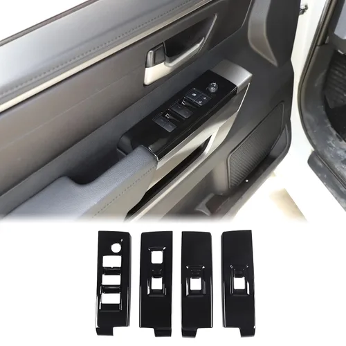 Vista 10 de Aunginsy Cubierta de Panel de Moldura de Botón de Elevación de Vidrio para Puerta de Automóvil Compatible con Toyota Tundra/Sequoia 2022-2025