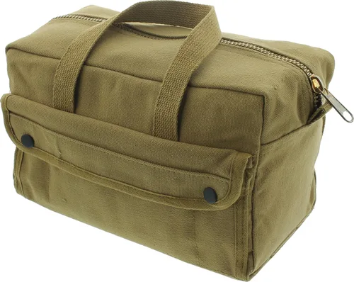 Vista 13 de Bolsa de herramientas de lienzo resistente, bolsa de transporte de campo militar, bolsa de almacenamiento de suministro de propósito general