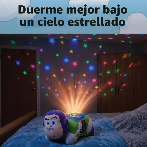 Vista 5 de Pillow Pets Toy Story Buzz Lightyear Sleeptime Lite - Almohada de peluche y luz nocturna