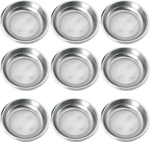 Vista 8 de Platos desechables redondos de plástico para salsa, 30 piezas, negro, platos de sopa y condimentos para el hogar y restaurante