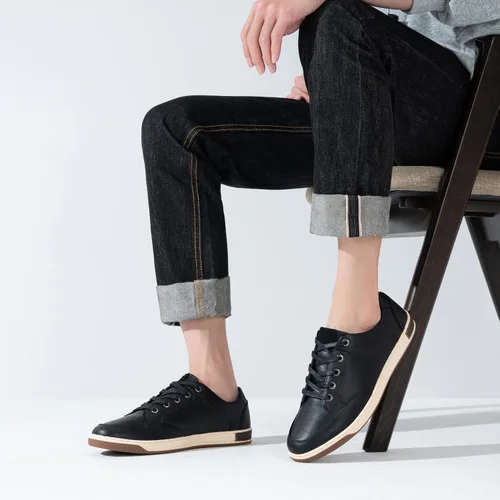 Vista 8 de Jousen Tenis informales a la moda para hombre