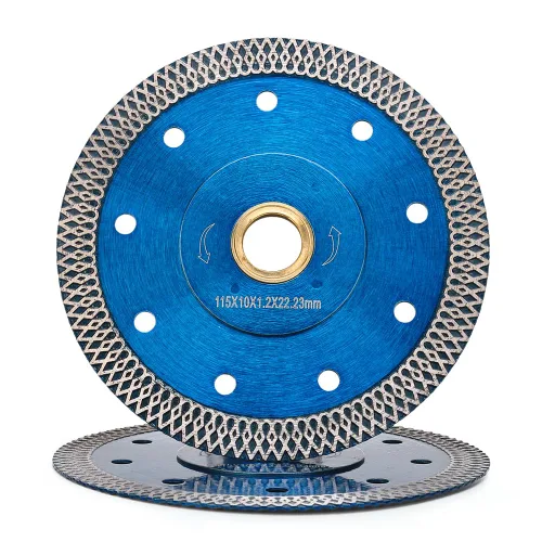 Vista 12 de Cuchilla de corte de azulejos de 10 "Hoja de diamante fina estupenda para corte de azulejos de cerámica de mármol de granito