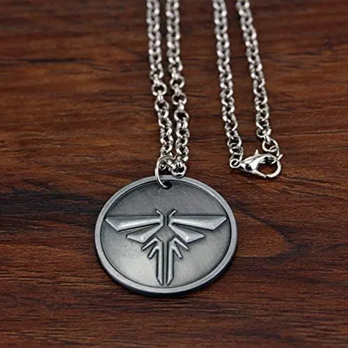 Vista 7 de SONGCHANGJEWELRY Last Of Us Necklace Look For The Light Trophie Cosplay Pendant Necklace Christmas Gifts for Men Teens Fan