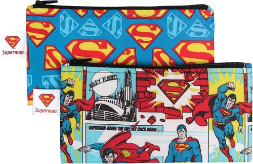Vista 8 de Bumkins - Bolsas reutilizables para snacks, para almuerzo escolar de niños y porciones para adultos, tela lavable, bolsa con cierre de tela