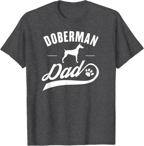 Vista 34 de Doberman Dad - Camiseta para amante del dueño del perro, Negro, S