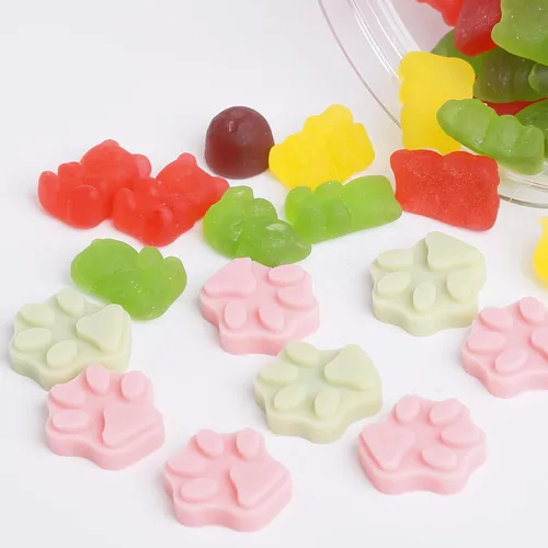 Vista 4 de Mini Moldes de Silicona con Huellas de Patas, 69 Cavidades de Grado Alimenticio Molde de Huellas de Patas para Chocolate, Dulces, Gelatina, Gomitas