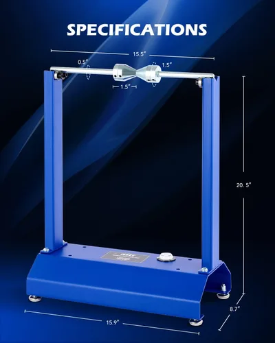 Vista 9 de Orion Motor Tech Soporte de balanceo de rueda para motocicleta y bicicleta, soporte de balanceo de neumáticos con conos de centrado ajustables