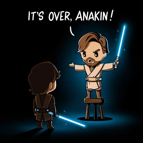Vista 3 de TeeTurtle Star Wars It's Over Anakin Camiseta