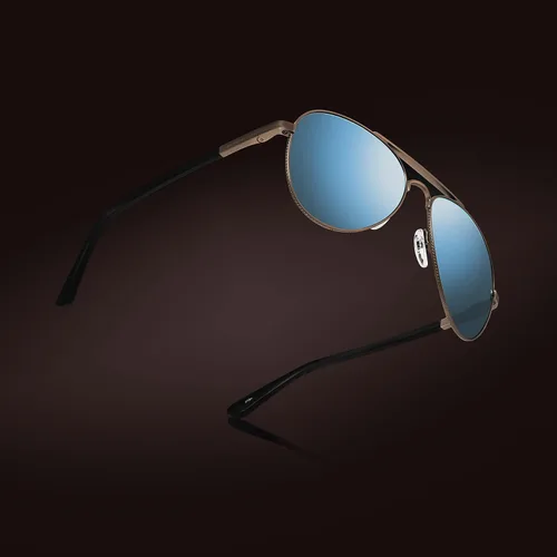 Vista 5 de Revo Gafas de sol Raconteur II Lentes polarizadas Filtros UV Metal Aviator Frame