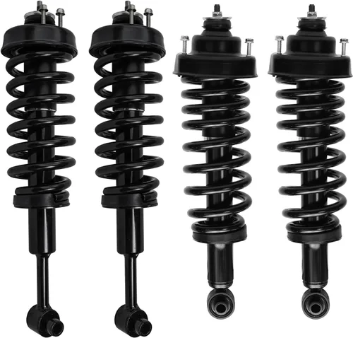 Vista 35 de Detroit Axle - 4 piezas de soportes para Toyota 2004 2005 2006 2007 2008 2009 Prius, soportes delanteros y traseros con resortes helicoidales