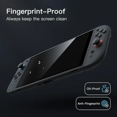 Vista 7 de JETech Protector de pantalla de alineación automática para Nintendo Switch 2 2025, película de vidrio templado 9H con herramienta de instalación