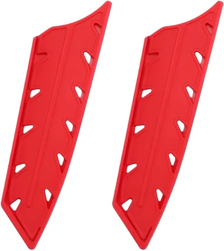 Vista 11 de XYJ Juego de 2 fundas para cuchillos de seguridad, protector de bordes de cuchillos, funda universal para cuchillos, pelado, funda de cuchillo