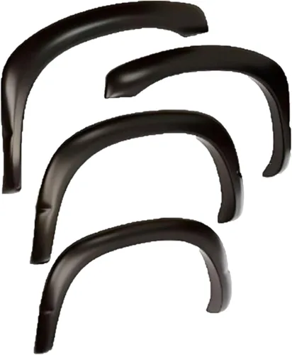 Vista 8 de Bushwacker Extend-A-Fender Guardabarros delanteros y traseros extendidos Juego de 4 piezas, negro, acabado liso 40938-02 Compatible