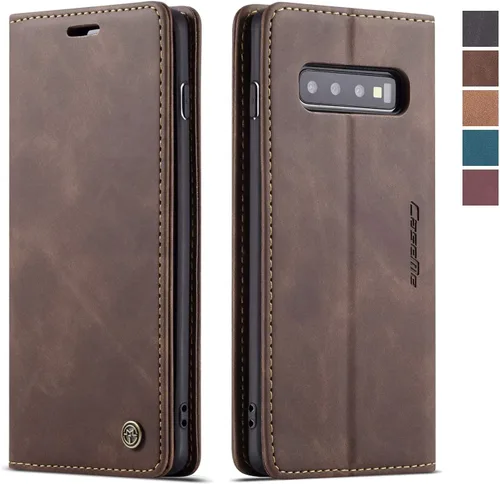 Vista 13 de Funda para Samsung Galaxy S9, Samsung Galaxy S9, funda tipo cartera, soporte magnético, funda protectora de piel retro con tapa para identificación