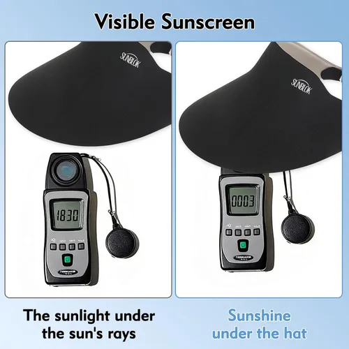 Vista 8 de Visera solar para mujer Negro