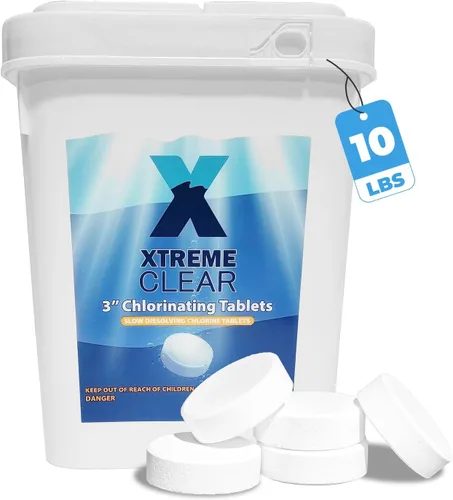 Vista 10 de XtremeClear Tabletas de Cloro de 1 Pulgada 1.5 libras para Piscinas, Tabletas de Cloración Estabilizadas de Larga Duración de 1" para Químicos