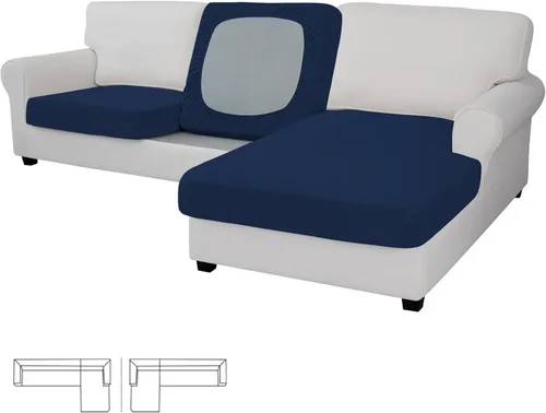 Vista 172 de Easy-Going - Funda de cojín elástica individual para sofá biplaza, sillón, funda de cojín protectora, suave, flexible con parte inferior elástica