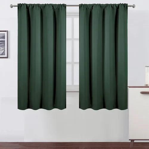 Vista 102 de LEMOMO Cortinas opacas de 42 x 54 pulgadas, juego de 2 paneles de cortinas con aislamiento térmico para oscurecer la habitación