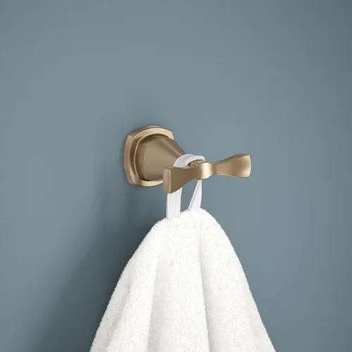 Vista 2 de Delta Gancho doble para toallas para baño o cocina Bronce champán Accesorios Stryke