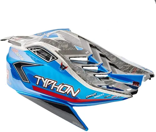 Vista 2 de ARRMA Cuerpo pintado 1/8 con calcomanías, azul: Typhon 6S BLX, ARAC3323