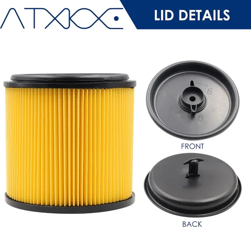 Vista 3 de VCFS - Filtro de repuesto para filtro y retenedor de cartucho estándar Vacmaster de 5 a 16 galones, también apto para shopvac de 5 a 20 galones