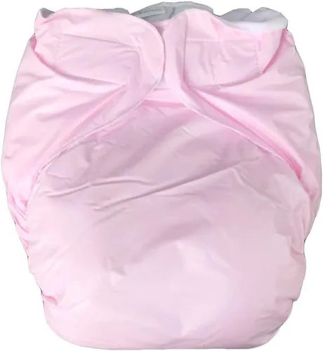 Vista 6 de Haian ABDL Pañales de PVC AIO para incontinencia para adultos (M-L, azul bebé)