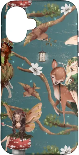 Vista 30 de iPhone 12/12 Pro Woodland Criatures - Carcasa para jardín de hadas
