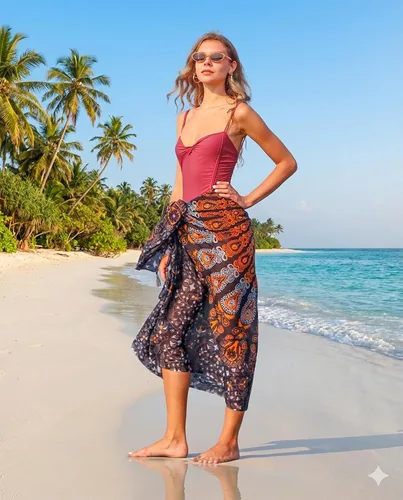 Vista 8 de Boho Chic Pareo - Pareo Mandala - Cubre Traje de Baño Bikini - Vestido de Playa - Envoltura