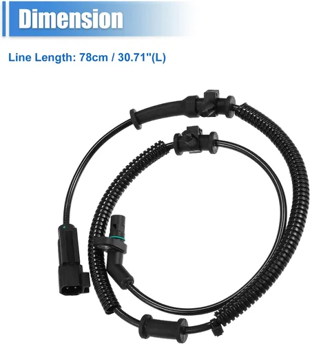 Vista 7 de X AUTOHAUX Kit de sensores de frenos antibloqueo de rueda para Ram 1500