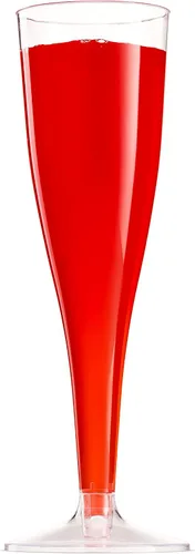 Vista 7 de Munfix 50 copas de champán de plástico – Copas de champán transparentes desechables de 5 onzas para fiestas, Mimosa Bar, eventos, boda y fiesta