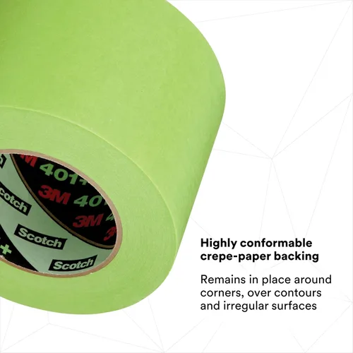 Vista 4 de 3M – Cinta de enmascarar 401+, color verde, varios tamaños, Verde, 8