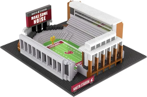 Vista 4 de FOCO NCAA Unisex NCAA College 3D BRXLZ Puzzle Team Football Stadium