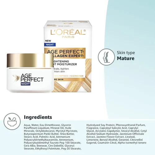 Vista 13 de Crema de Noche de L 'Oreal Paris Age Perfect, Paquete de 1