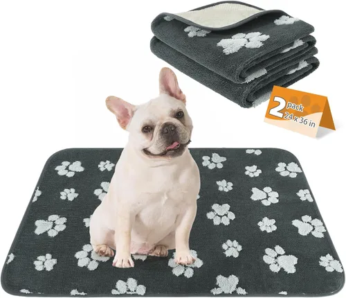 Vista 40 de KOOLTAIL Almohadillas lavables para orina de perros, paquete de 2 almohadillas de entrenamiento súper absorbentes reutilizables impermeables