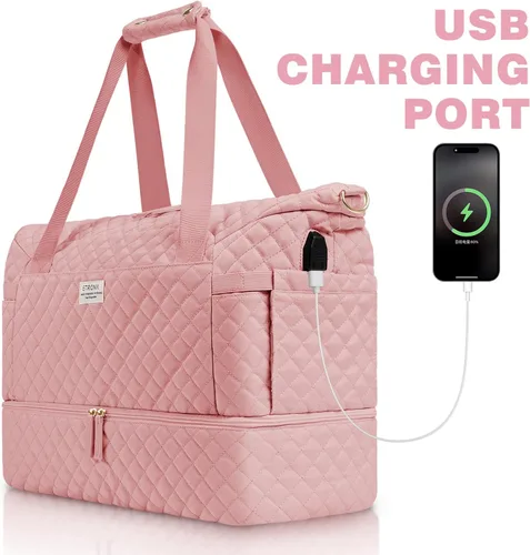 Vista 2 de Bolsos Weekender para mujer, Rosado