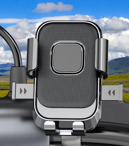 Vista 2 de Soporte para bicicleta, soporte universal para manillar de teléfono de motocicleta, giratorio de 360°, para bicicleta, motocicleta, scooter