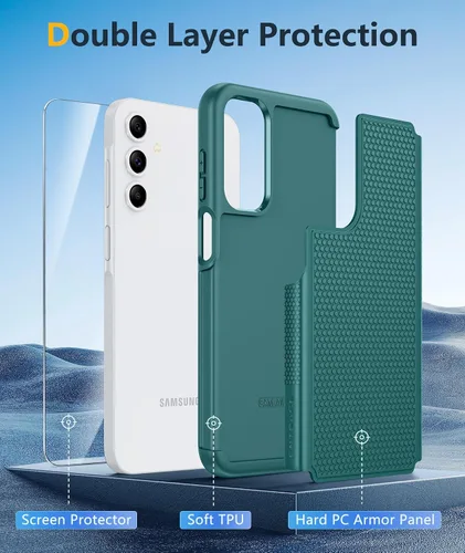 Vista 231 de FNTCASE Funda para iPhone 17 Pro: Fundas delgadas translúcidas de color azul claro compatibles con MagSafe, protección completa de la cámara