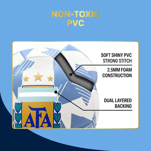 Vista 6 de Icon Sports Balón de fútbol de la Asociación Argentina de Fútbol con licencia