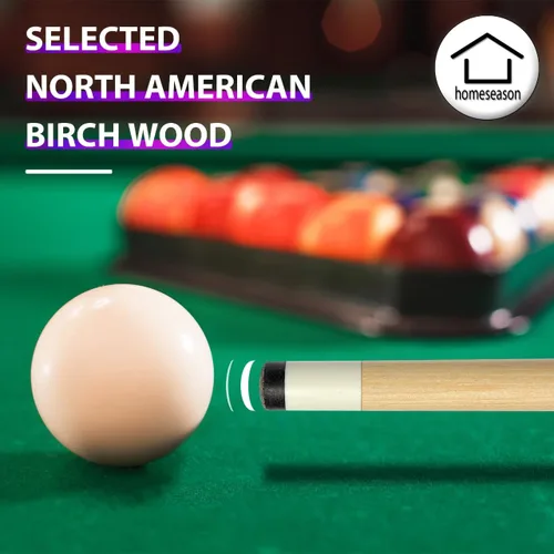 Vista 4 de HomeSeason 58 inch Pool Cue Stick 13mm Tip Billiard Cue Sticks, Perfect for Precision Play, Low Deflection Pool Cue for Enhanced Accuracy