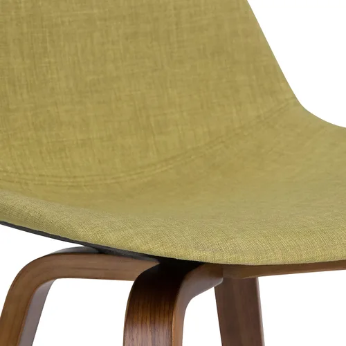 Vista 6 de SIMPLIHOME Randolph Taburetes de mostrador (juego de 2) taburetes de bar tapizados de madera curvada de 28 pulgadas de altura del asiento en tela