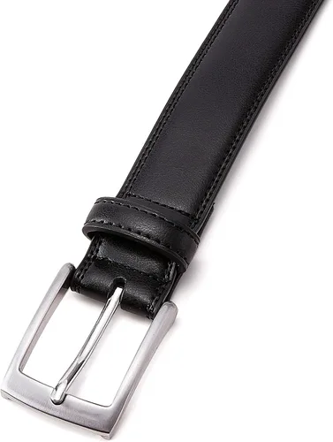 Vista 4 de MILORDE Cinturón de vestir de cuero genuino para hombre, hecho a mano, 100% cuero de vaca, diseños clásicos y modernos para trabajo, negocios y uso