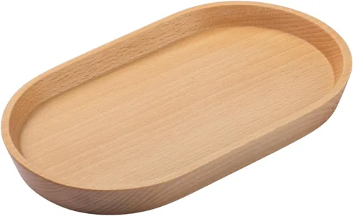 Vista 8 de Vandroop Mini bandeja de madera de acacia, bandeja de té y mesa de café 7.9