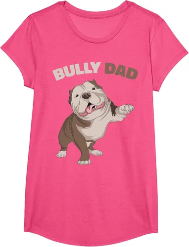 Vista 47 de American Bully Dad Dog Owner Father Funny Men T-Shirt Asphalt Grey