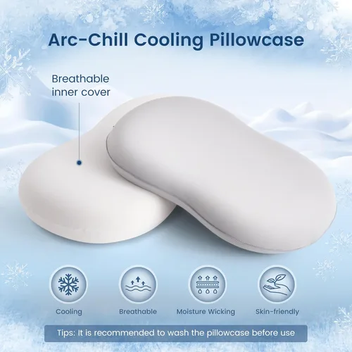 Vista 2 de Elegear Almohada Cervical para el Cuello, Almohada de Sueño Profundo Sin Presión para Dormir, Almohada Cervical Refrescante para Alivio del Dolor