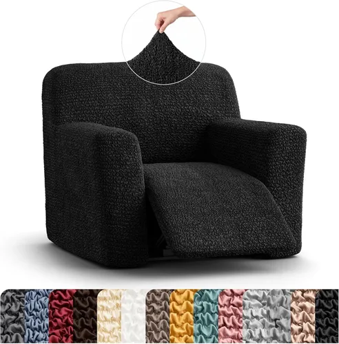 Vista 51 de PAULATO BY GA.I.CO. Funda para sillón reclinable, funda de ajuste suave, protector elástico de muebles reclinables de 1 pieza, tela hipoalergénica