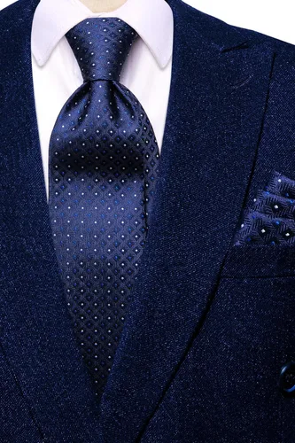 Vista 114 de Hi-Tie Corbata clásica de cachemira para hombre con pañuelo y gemelos a cuadros