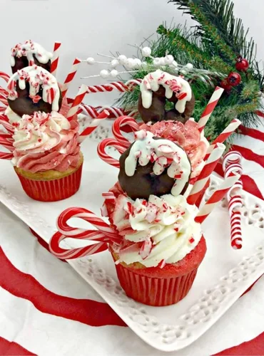 Vista 4 de Mini bastones de caramelo de menta (100 caramelos envueltos individualmente) dulces de Navidad a granel Incluye calcomanía divertida de SameDay